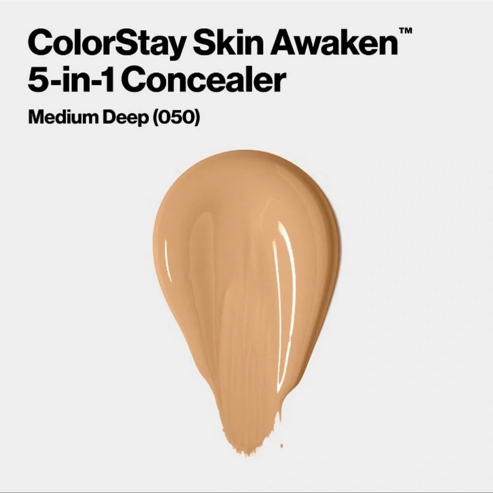 3/$12 Revlon 050 Medium Deep Color Stay Skin Awaken 5 in 1 Concealer